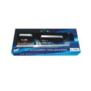 Kit de acessórios para banheiro cinco peças Pérola